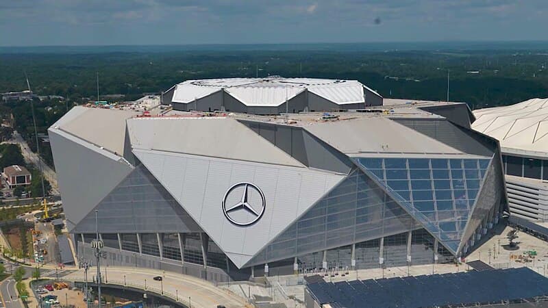 Mercedes-Benz Stadium in Atlanta, GA